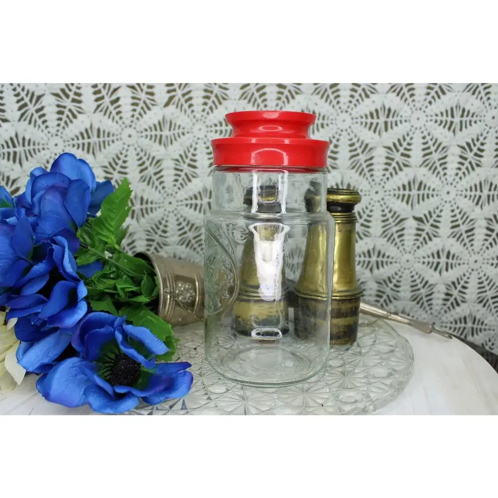 1970's Anchor Hocking 1776 Bicentennial Glass Jar Produced for Maxwell House